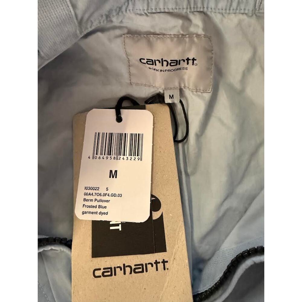 NWT! Carhartt WIP Berm Pullover‎ 0F4GD Frosted Blue, Size: M - Picture 4 of 6